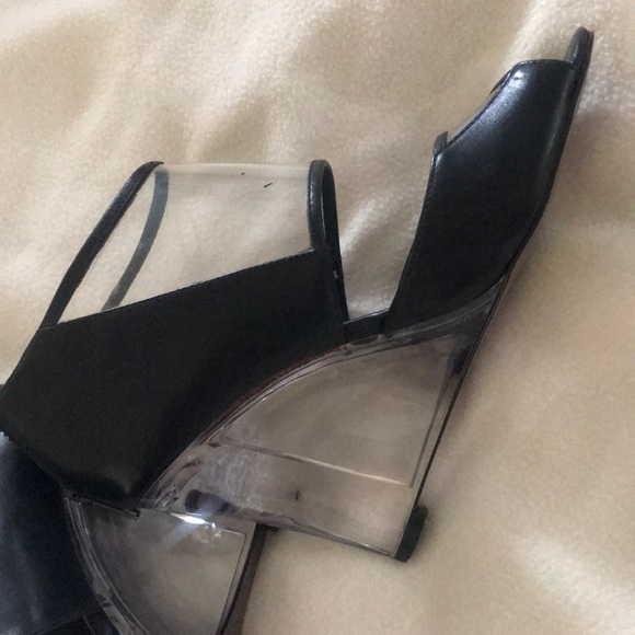 Glass heel to toe, black designer shoes from Aldo - Picture 2 of 5